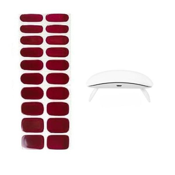Adhesive With Nail Lamp - Maroon image