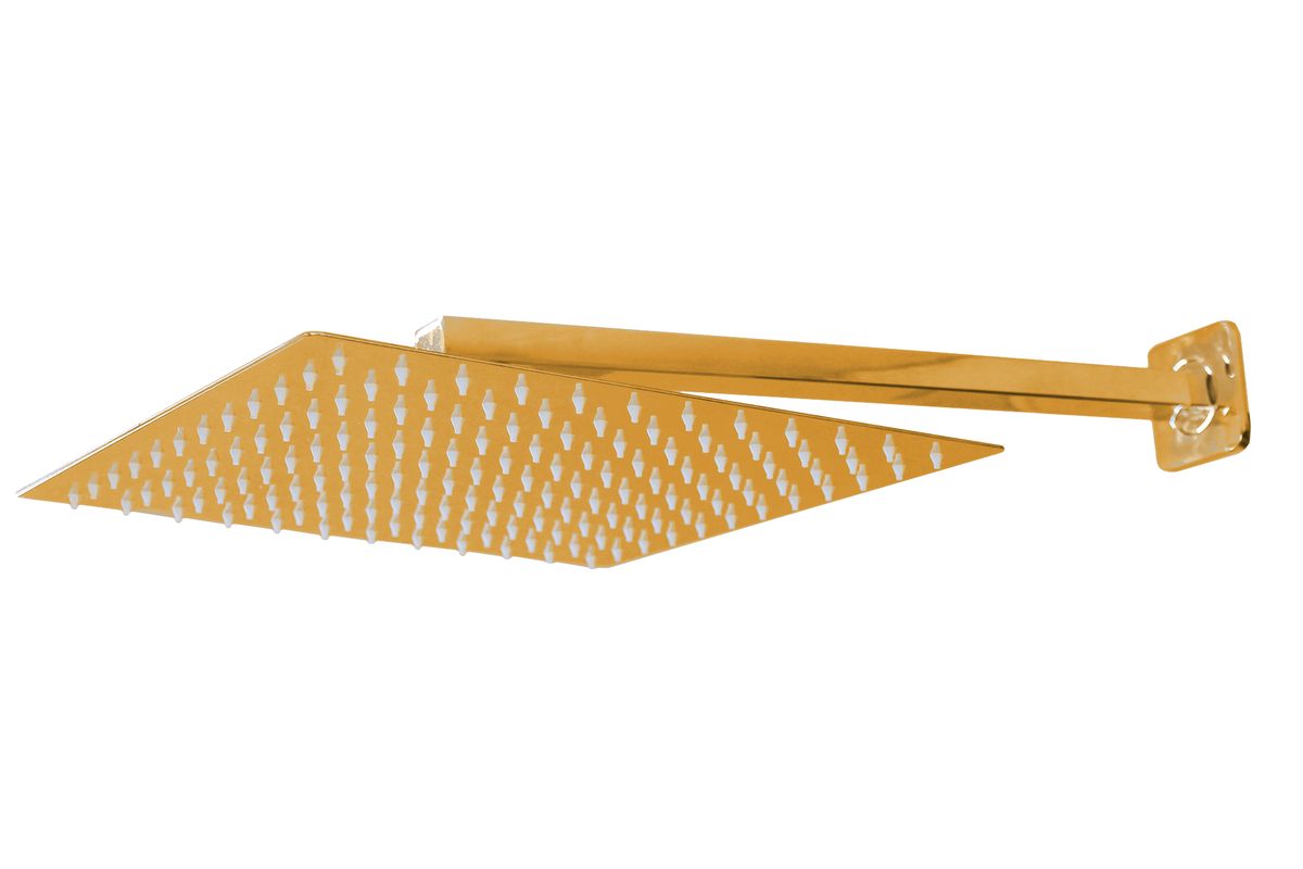 LMA 40CM Rectangular Shower Arm & 30CM Square High-Pressure Shower Head Set