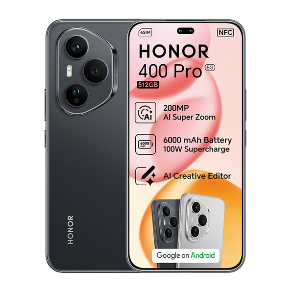 Honor 400 Pro 5G Dual Sim 12GB +512GB - Black - Parralel import
