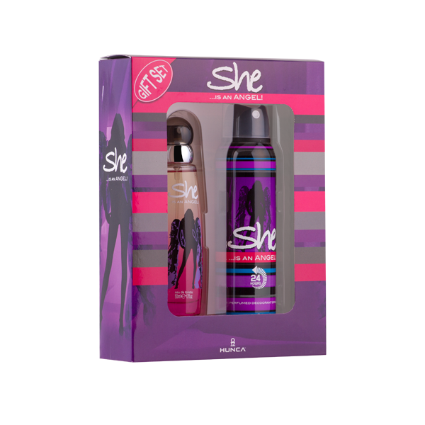 She Is An Angel! Fragrance Gift Set - EDT Perfume &amp; Deodorant for Women