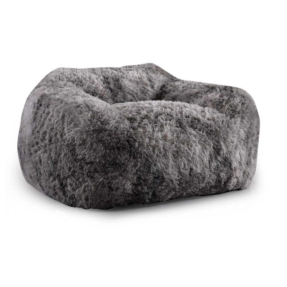 ミニマムジーク fuzzy Shaggy Faux Fur Single Sofa Chair Compressed Roll-Pack No Assembly