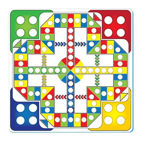 Large Ludo Game - Roll-Up Playmat (810x810 mm) for Kids &amp; Family