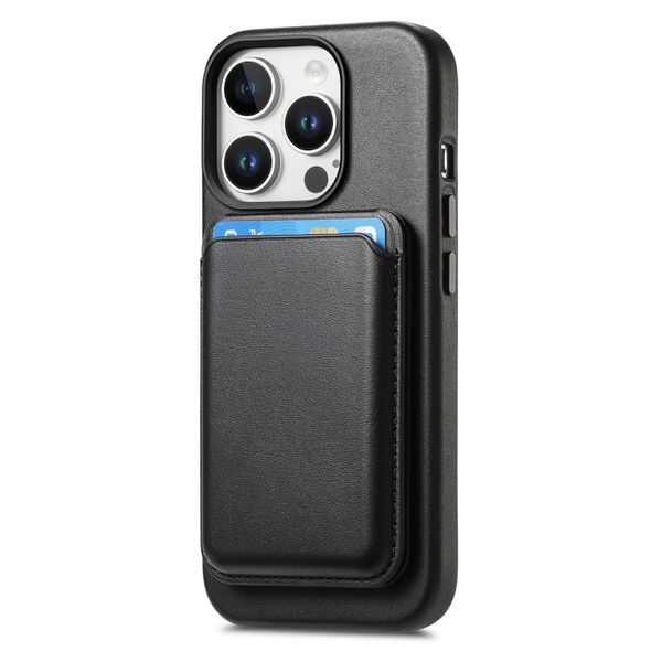 Magsafe Magnetic Leather Card Holder Phone Case Compatible with Apple13 Pro