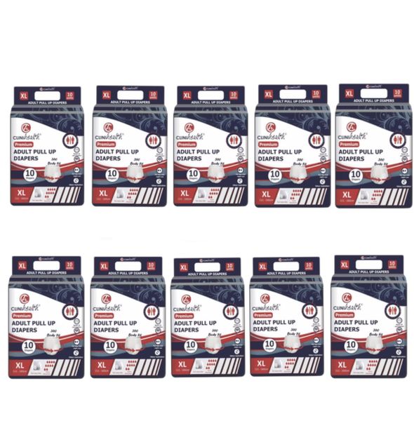 10 × Clinihealth XL Premium Adult Nappies