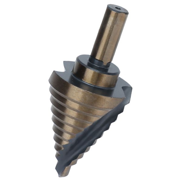 Step Drill Bit 10 Size HSS Spiral Flute for Metal Drilling