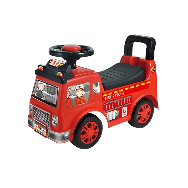 Fire Rescue Ride-On Truck Toy with Horn and Lights - Toys for Toddlers