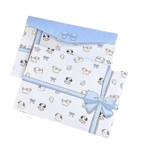 Envelopes Puppy Design With Writing Paper