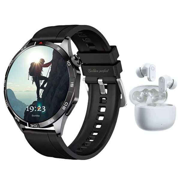Smartwatch Dual Straps &amp; Earphones,Gift for Him,Android/iOS Compatible