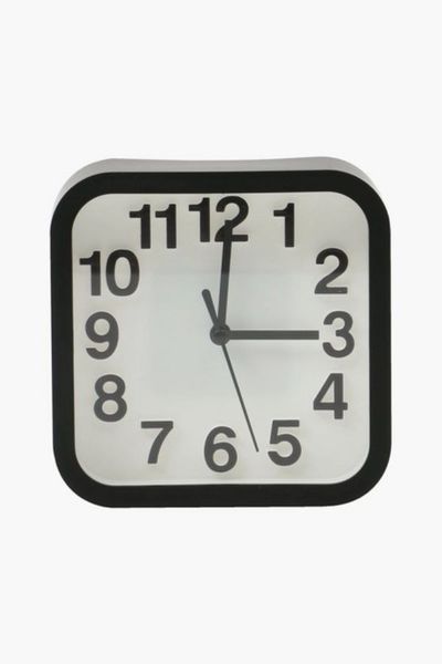Elegant Battery Powered Analogue Desk Clock - 13cm
