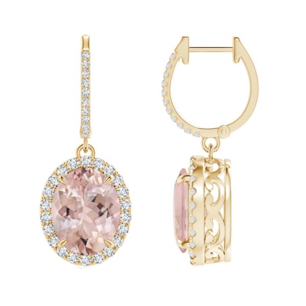 Civetta Spark Amora Earring - Swarovski Light Amethyst Crystal Rose