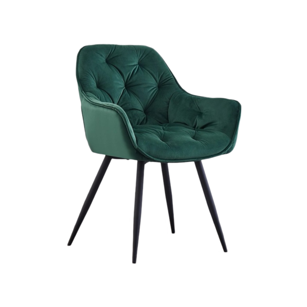 Velvet Dining Chair with Padded Armrest Y-2197