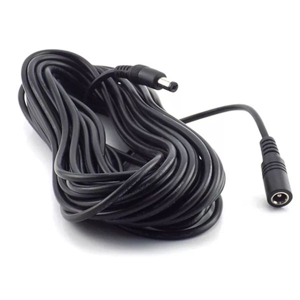 DC Extension Power Cable Male to Female 5.5mm / 2.1mm - 5M - 2 Pieces