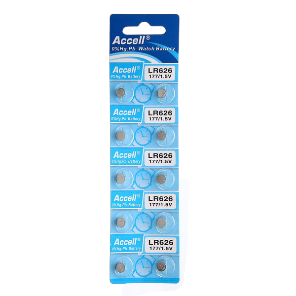 Accell - LR626 - Watch Battery Pack of 10