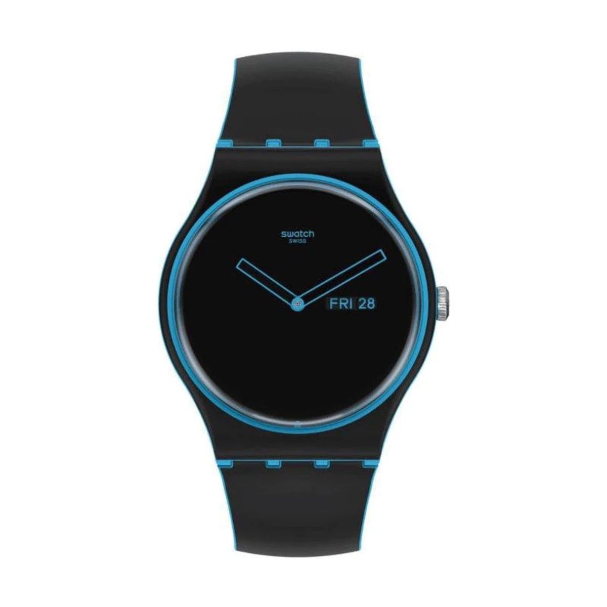 Swatch - Minimal Line Blue Blue Unisex Rubber Watch - SO29S701 | Shop ...