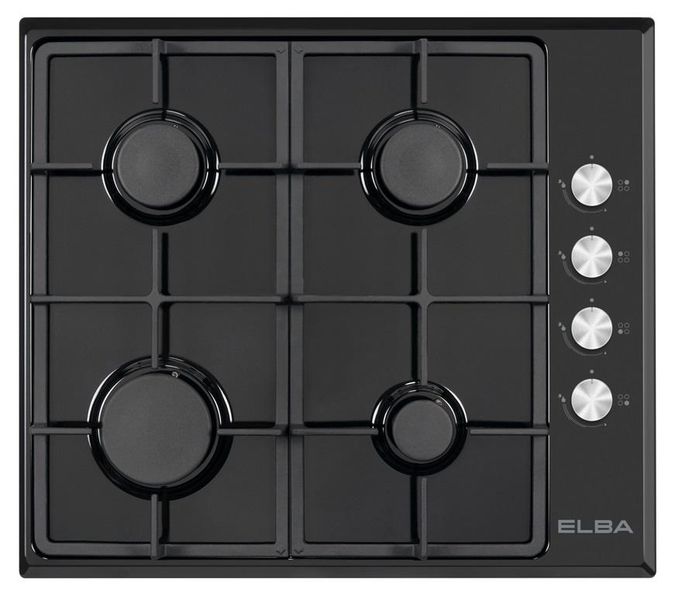 Elba 04/T65-450B - Gas Hob 4 Burner - 60cm Black Finish
