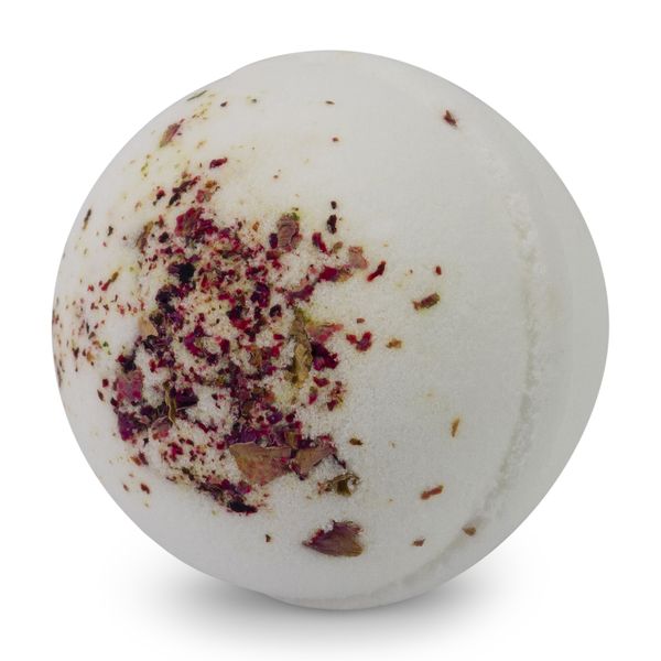 Riverlea - Bath Fizz Bomb - Rose Scented With Petals - 6cm - 130g