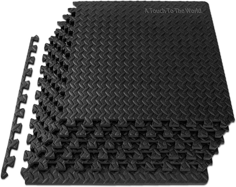 Puzzle Exercise Mat Set,EVA Interlocking Foam Floor Tiles For Gym Equipment