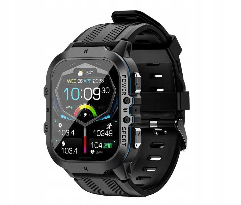 OUKITEL BT20 Tough Rugged Smartwatch Activity, Heart, Sleep Tracking