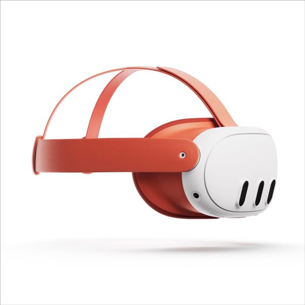 Meta Quest 3 Facial Interface and Head Strap (Blood Orange)