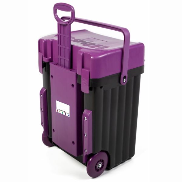 Cadii Bag - CSB-0762 - Black Body and Purple Trim with Dividers and Lunchbo