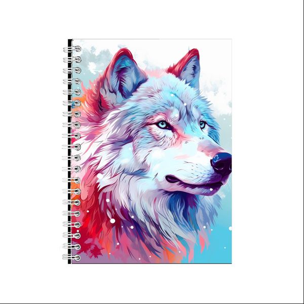 A5 Spiral Notebook Winter Wolf 2 Book