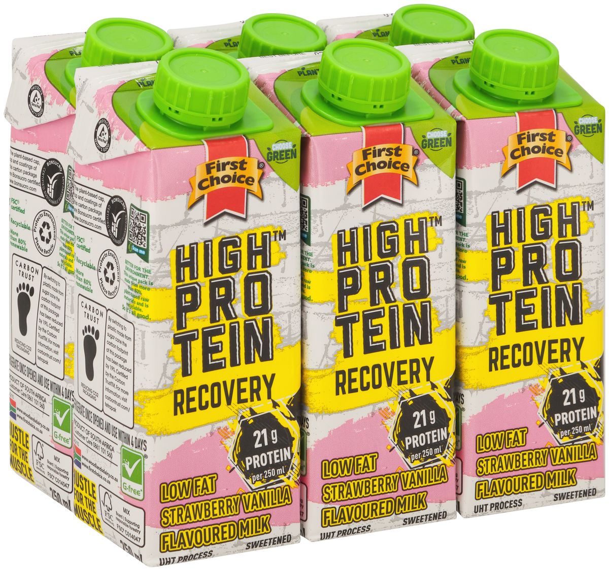 High Protein Recovery Milk Strawberry Vanilla 6x 250ml Shop Today 