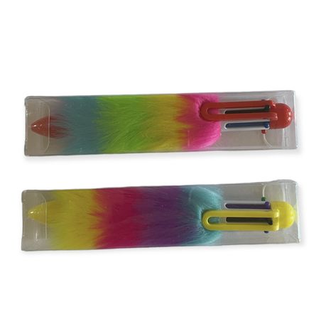 Super Cute Fuzzy Rainbow Pen