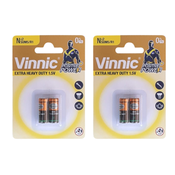 Vinnic Zinc Chloride C Battery 1.5V 2PC - 2 Piece