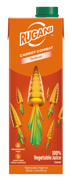 100% Pure Carrot Combat Juice - 10 x 750ml Boxes