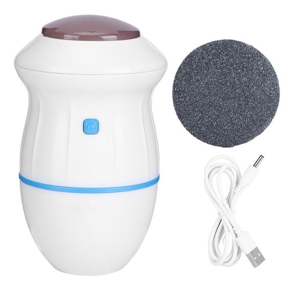 Electric Foot Grinder Callus Remover with Vacuum White and Blue Battery