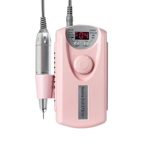 Pink 60W Portable Rechargeable Nail Drill Machine PL-101