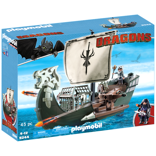 PLAYMOBIL Dragons Drago's Ship 9244 | 4+ Yrs