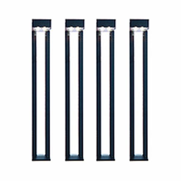 Solar Bollard Garden and Pathway Light 100 Lumen (6 pack)