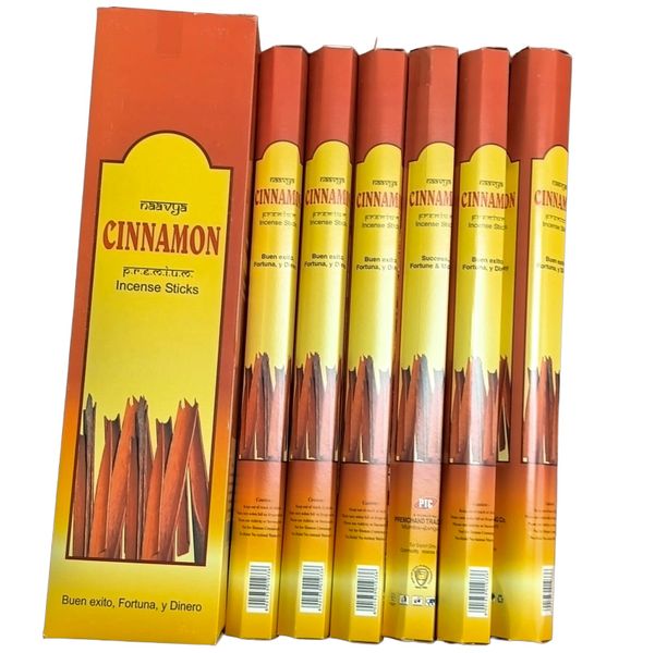 Naavya Premium Cinnamon Incense Sticks 16 Inch - 6 Packs 60 Sticks