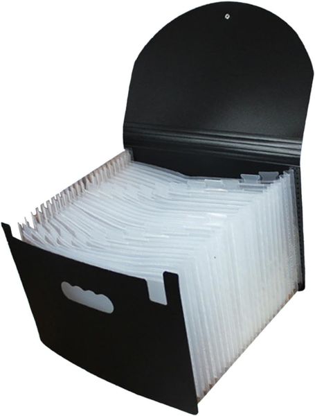 Large Capacity Pockets Classified File Folder Telescopic Standing Organiser - Colorful - 13 Pockets