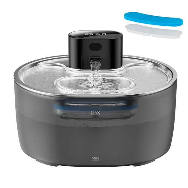 Cat Water Fountain,Automatic Pet Water Dispenser Rechargeable Drinking