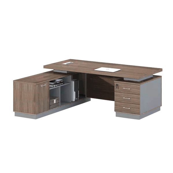 Dark Brown Lantern Executive Office Desk