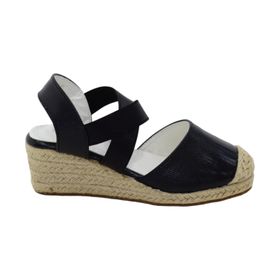 LaMara Paris's Atero Girls Wedge Espadrille Shoe - Black | Shop Today ...