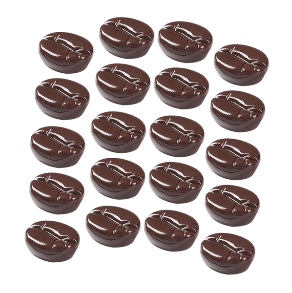 Decor Resin Realistic Coffee Beans Fridge Magnets Set of 20 - 2cm