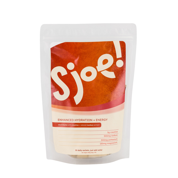 30 Pack | Sjoe Daily Rooibos-infused Electrolyte + Creatine Sachets
