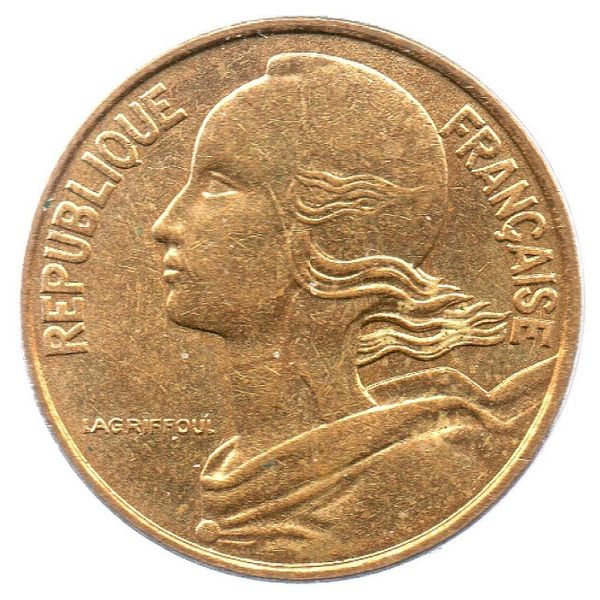 1980 France 10 Centimes Coin Piedfort