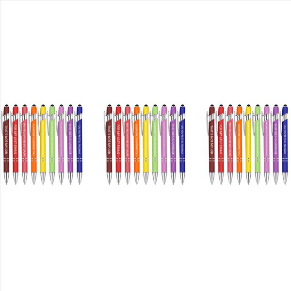 10Pcs Office Pens Funny Pens Demotivational Sarcastic Ballpoint Pens