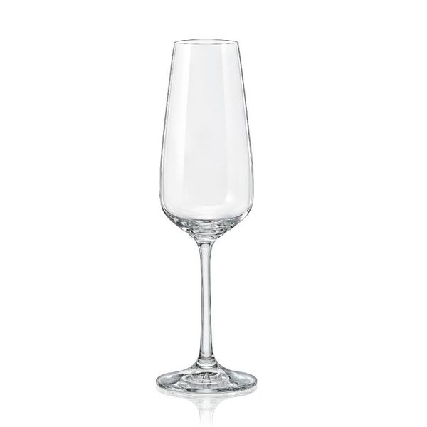 Crystalex Giselle Crystal Champagne Flute Glasses 190ml - Set of 6