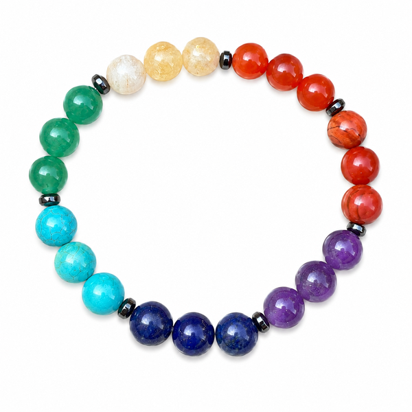 Holly Crystals - 7 Chakra Crystal Bracelet 8mm