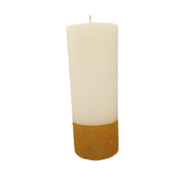 Pillar Candle - Glitter Detail