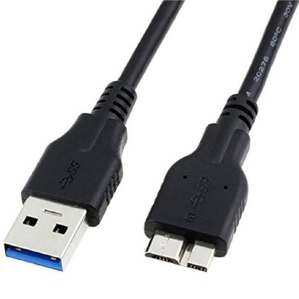 QYNIAL USB 3.0 A To Micro B Cable Compatible With External Hard Drives 1m
