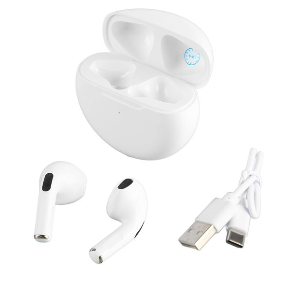 Wireless Earbuds Noise Canceling Sound Deep Bass Bluetooth Earphones White