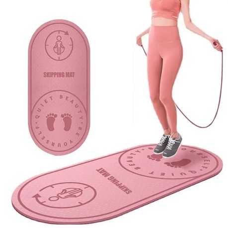 Thick Yoga Mat Double-sided Non Slip Jump Rope Mat Workout Mat for