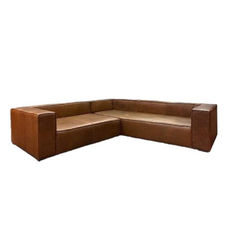 Armstrong L Shaped Leather Sofa Brown, Leather L Shaped Couches