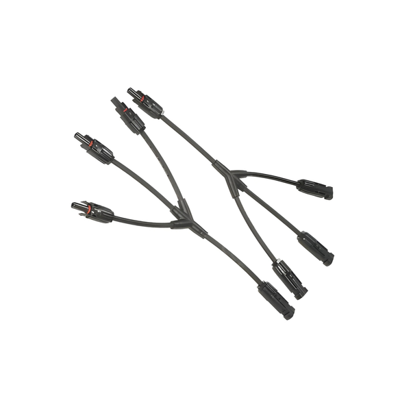HKD MC4 Solar Y Connector 3-to-1 Pair Male/Female IP67 1000V 30A 4mm